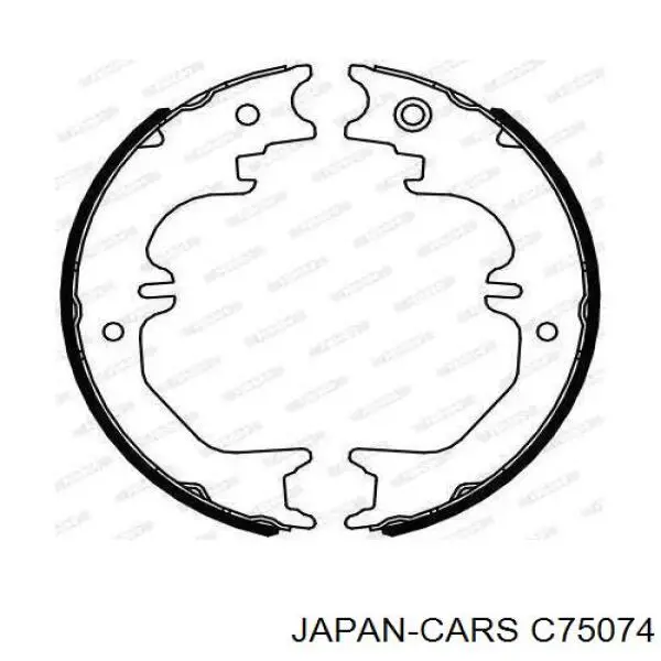 Трос ручника задній правий Japan Cars C75074