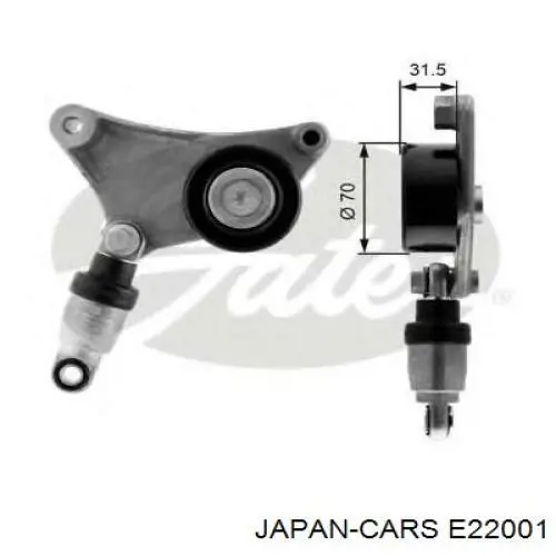 Купити E22001 Japan Cars Натяжний ролик