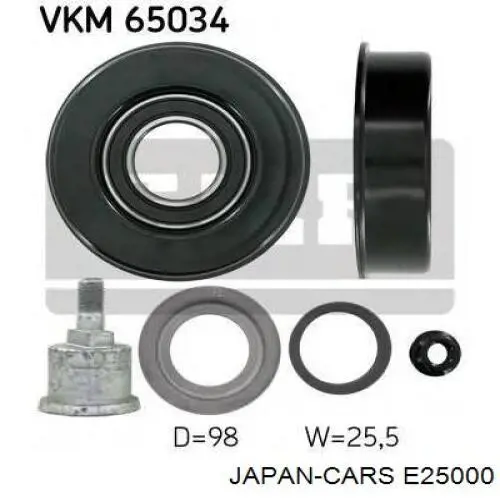 Купити E25000 Japan Cars Натяжний ролик