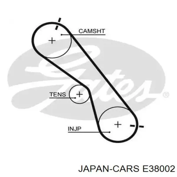 E38002 Japan Cars Ремінь двигуна