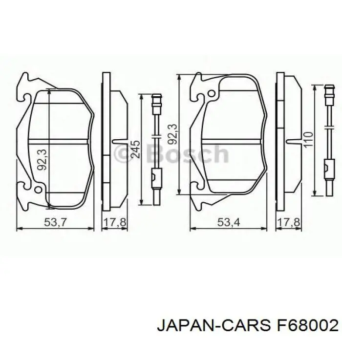 Купити F68002 Japan Cars Трос зчеплення