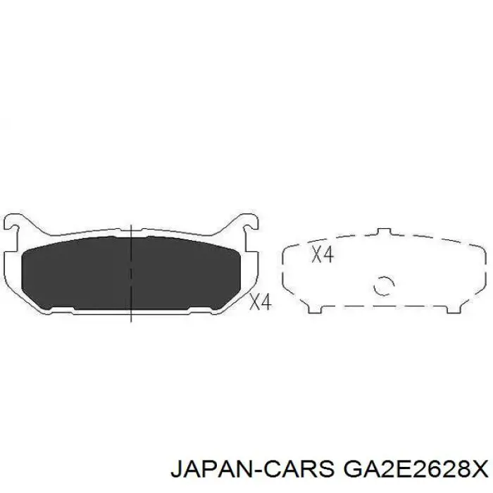 Купити GA2E2628X Mazda Скоба супорту заднього
