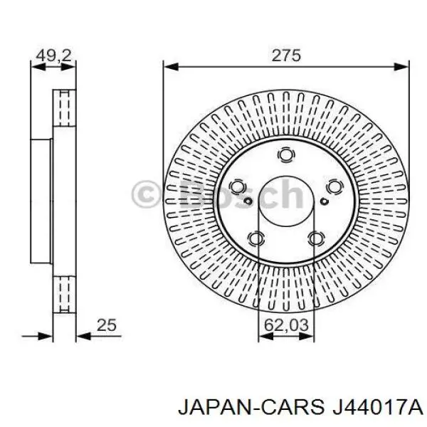 С/блок нижнього важеля Japan Cars J44017A