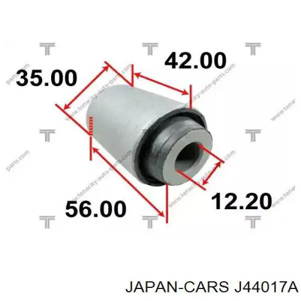 J44017A Japan Cars сайлентблок переднього нижнього важеля