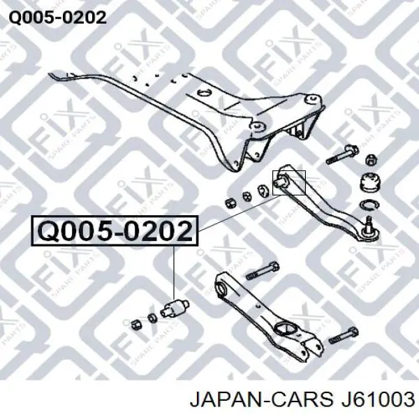 Лінк стабілізатора, заднього Japan Cars J61003 ціна, від 6.86 USD