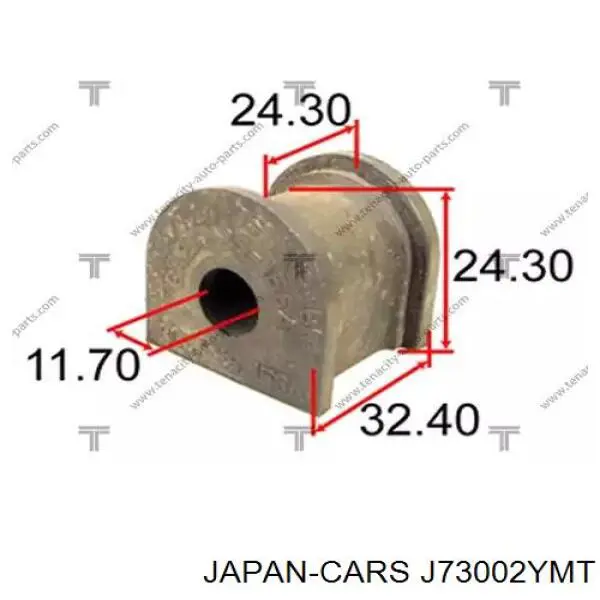Купити J73002YMT Japan Cars Подушка стабілізатора передня