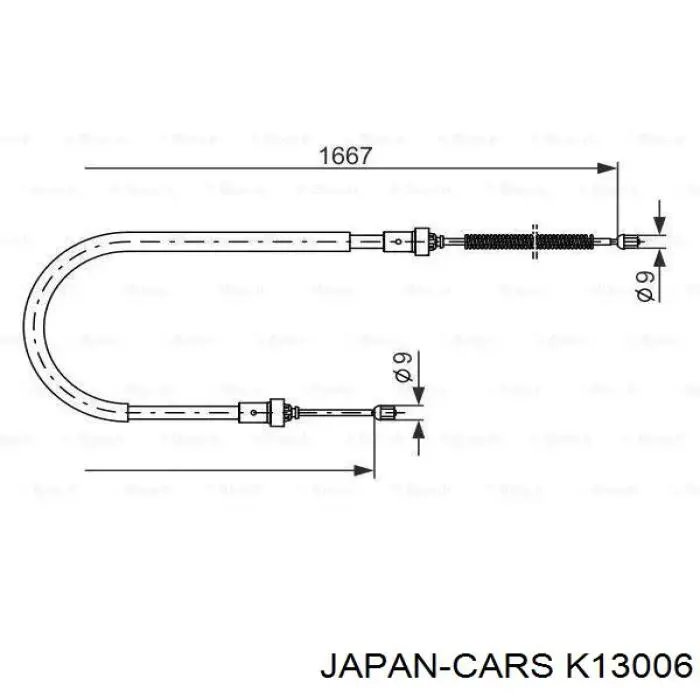 K13006 Japan Cars Кришка розподільника запалювання / трамблера