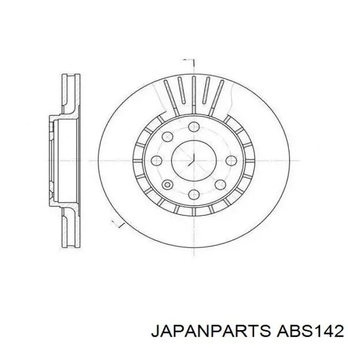 Датчик АБС задній лівий Japan Parts ABS142 ціна, від 14.32 USD