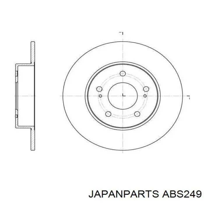 Датчик АБС (ABS) задній, правий ABS249 Japan Parts