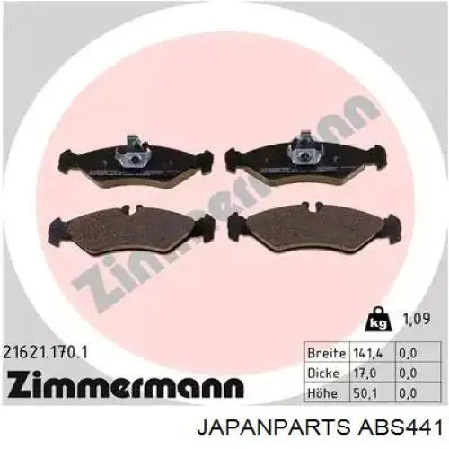 Датчик ABS задній правий Japan Parts ABS441 ціна, від 12.51 USD