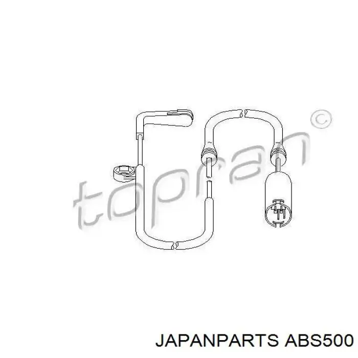 Датчик АБС (ABC) передній, лівий Japan Parts ABS500