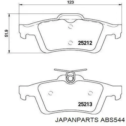 Датчик АБС (ABS) передній, лівий HABS0412 Hotaru