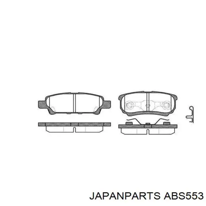 Датчик АБС (ABS) задній, правий ABS553 Japan Parts