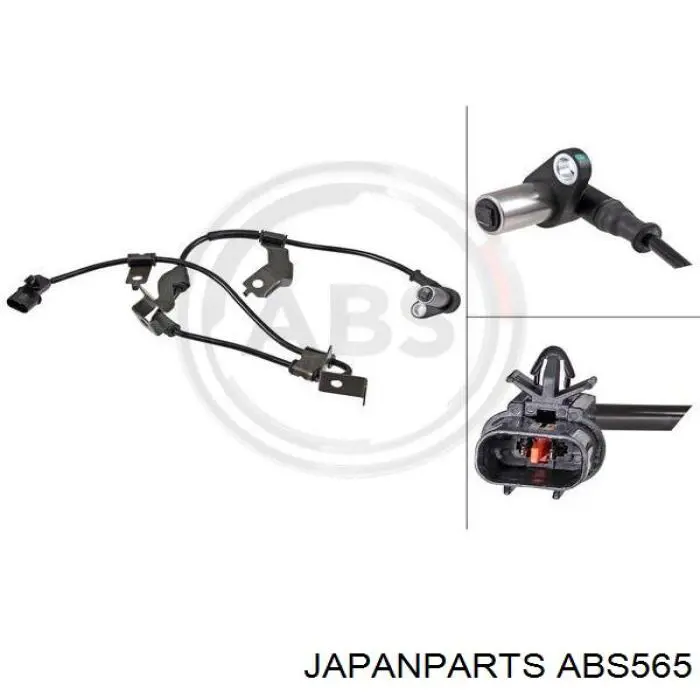 ABS565 Japan Parts датчик абс (abs передній, лівий)