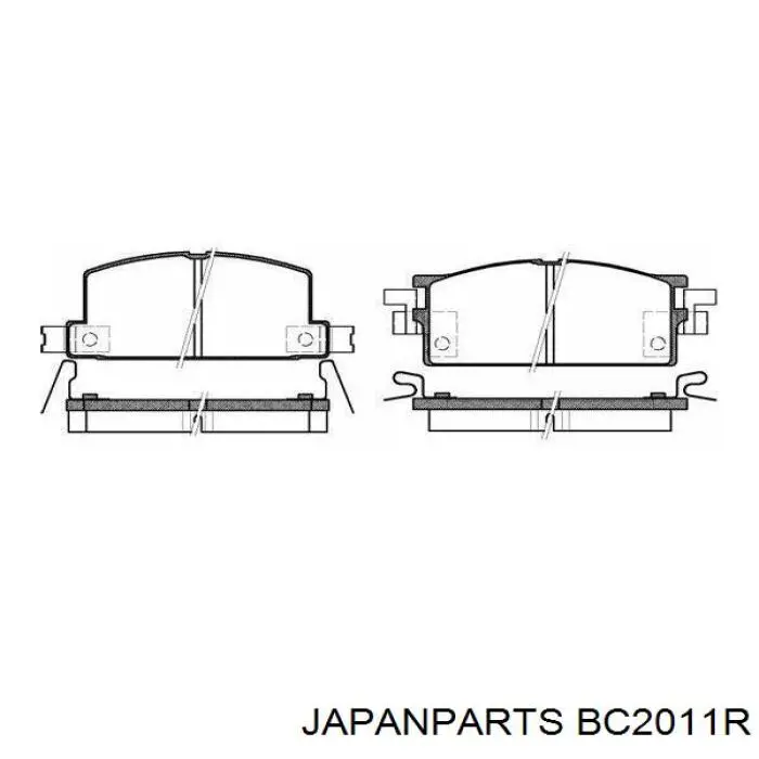 Купити BC2011R Japan Parts Трос ручного гальма задній, правий/лівий
