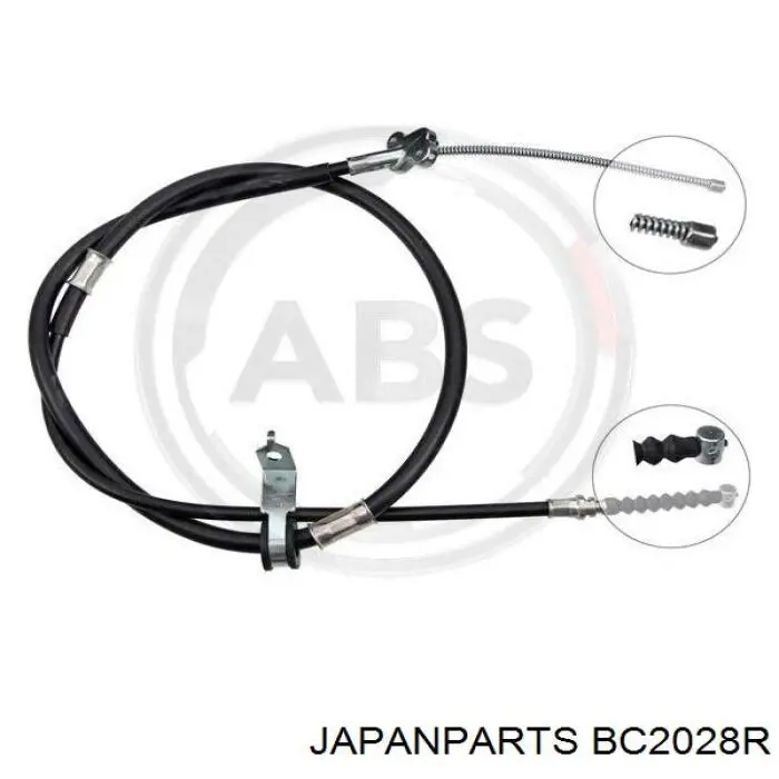 BC2028R Japan Parts трос ручного гальма задній, правий