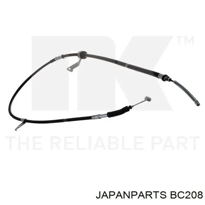 BC208 Japan Parts трос ручного гальма задній, лівий