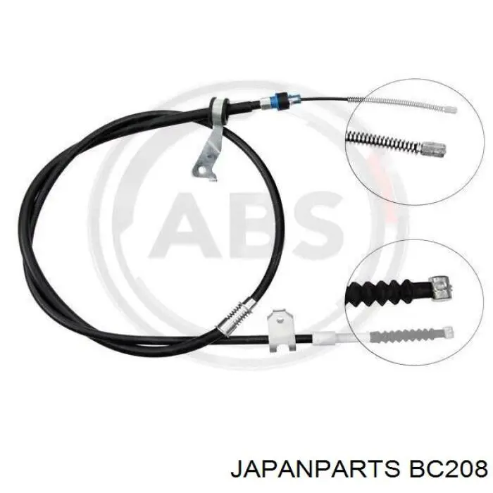 Трос ручного гальма задній, лівий Japan Parts BC208