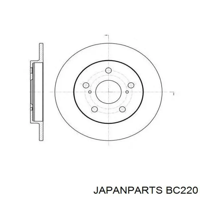 Купити BC220 Japan Parts Трос ручного гальма задній, правий