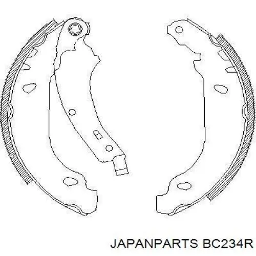Трос стоянкового гальма задній правий Japan Parts BC234R ціна, від 20.83 USD