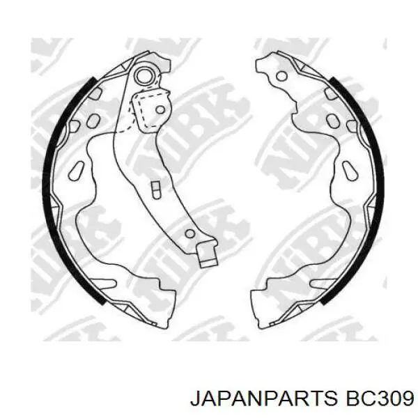 Трос ручного гальма передній BC309 Japan Parts