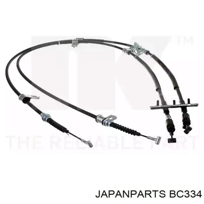 Трос ручного гальма задній, правий/лівий BC334 Japan Parts