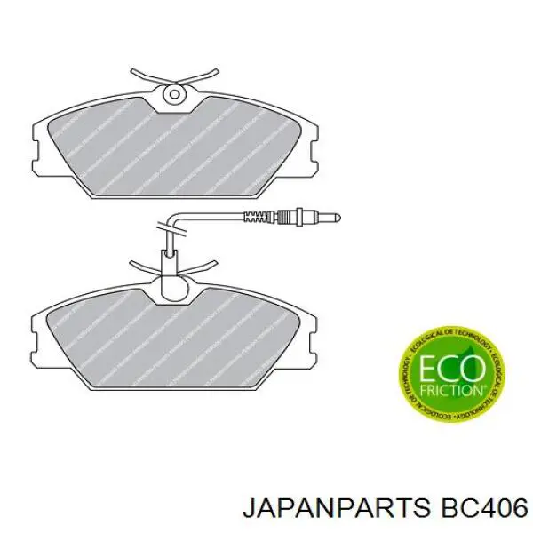 BC406 Japan Parts трос ручного гальма задній, правий