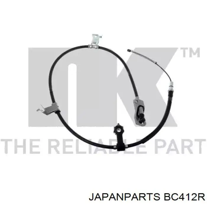 Трос стоянкового гальма задній правий Japan Parts BC412R ціна, від 28.78 USD