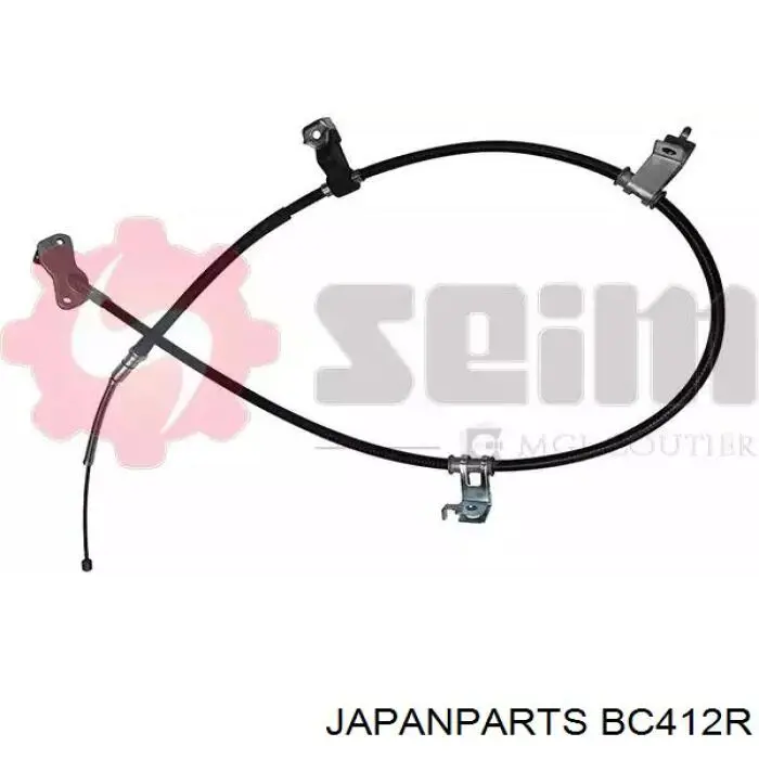 Трос ручного гальма задній, правий BC412R Japan Parts