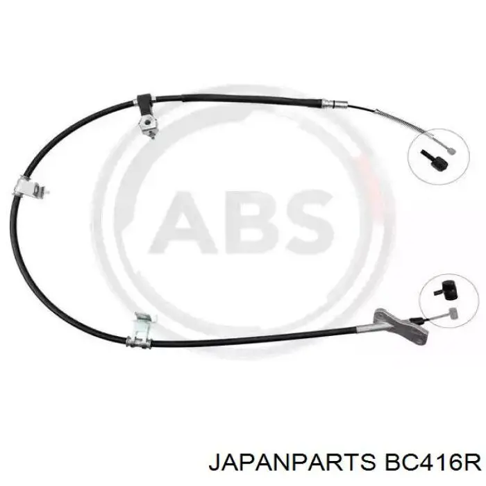 Трос ручника задній правий Japan Parts BC416R