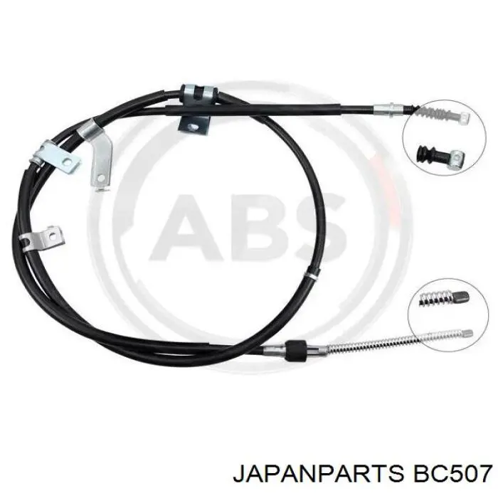Трос ручного гальма задній, правий BC507 Japan Parts