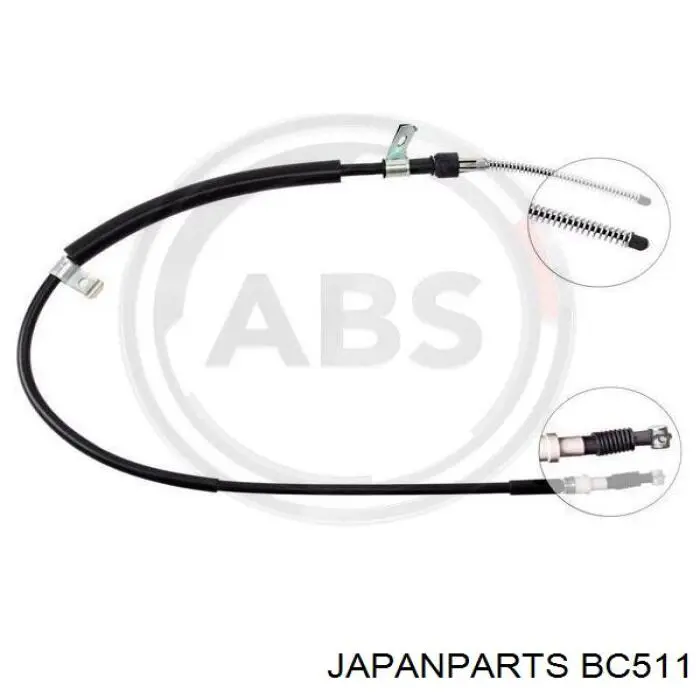 Трос ручника задній лівий ABS K11487