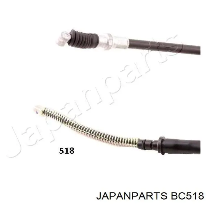 BC518 Japan Parts трос ручного гальма задній, лівий