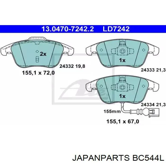  BC544L Japan Parts