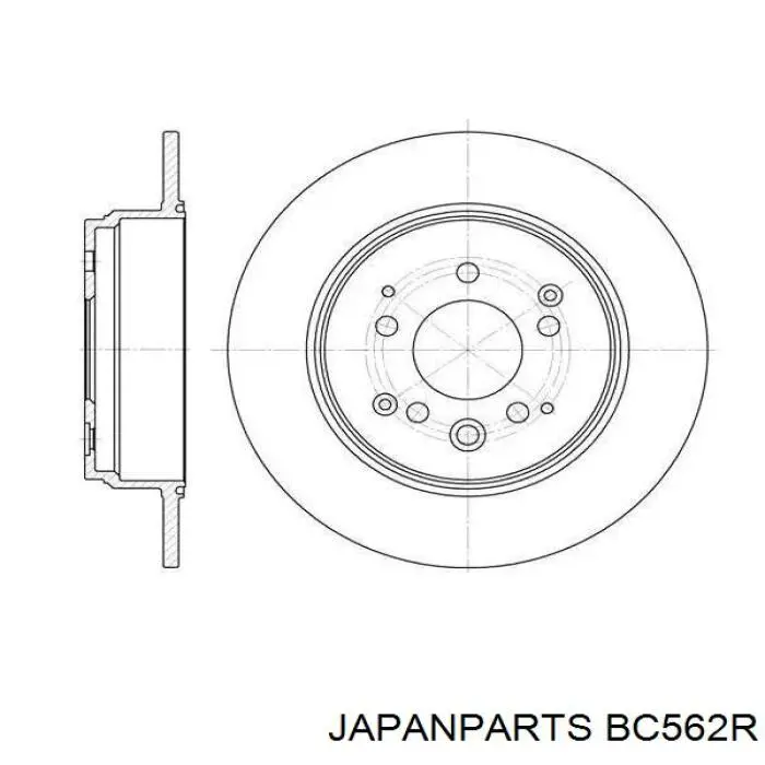 Трос ручного гальма задній, правий Japan Parts BC562R ціна, від 19.28 USD