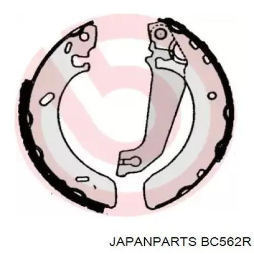 Трос ручного гальма задній, правий BC562R Japan Parts