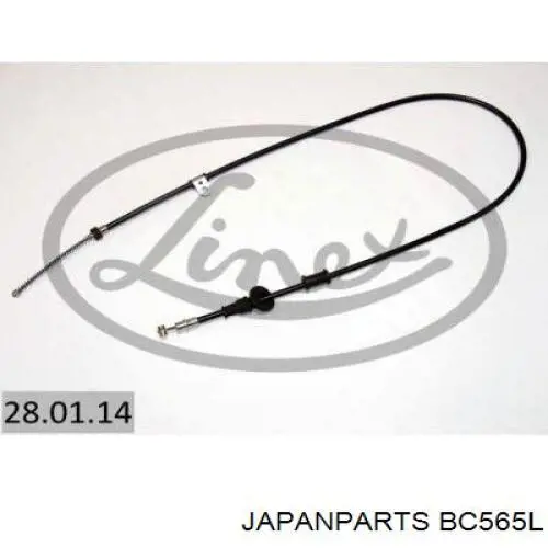 Трос ручника задній лівий Japan Parts BC565L
