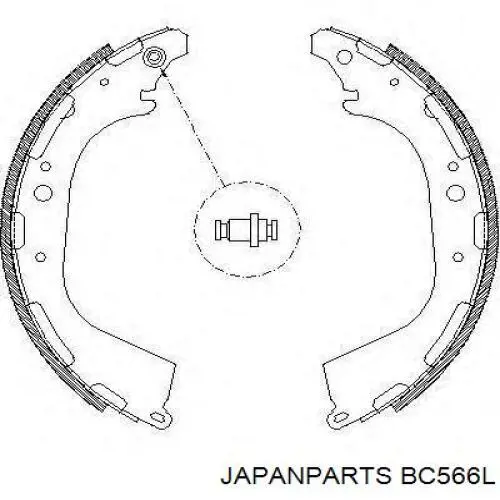 Трос стоянкового гальма задній лівий Japan Parts BC566L ціна, від 36.41 USD