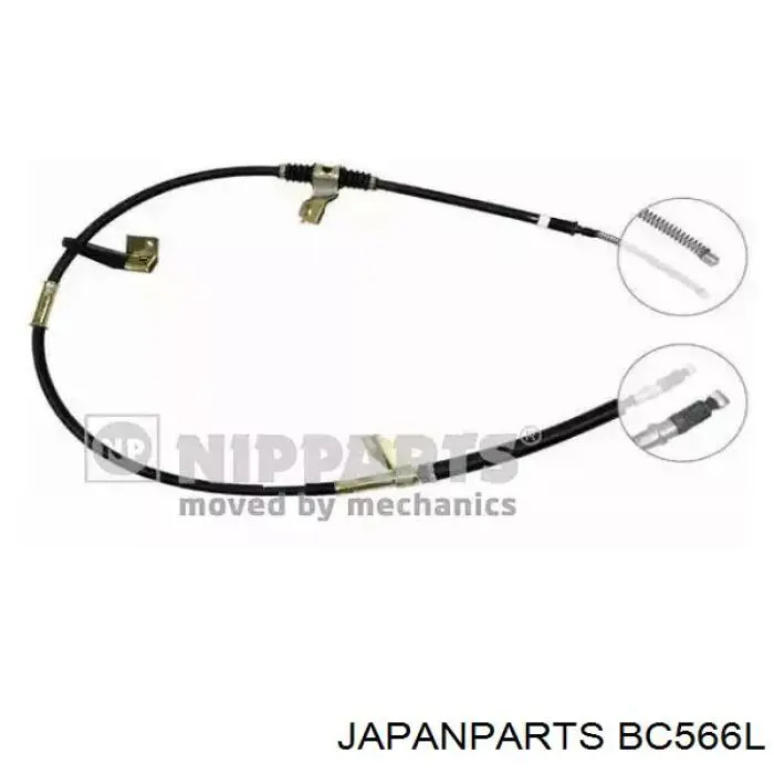 Трос ручного гальма задній, лівий Japan Parts BC566L