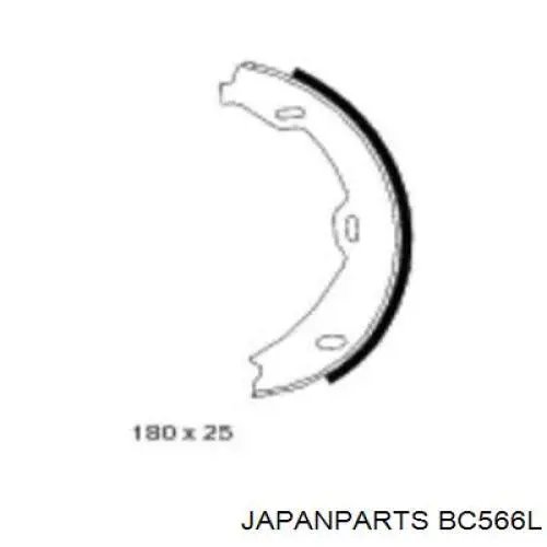BC566L Japan Parts Трос ручника задній лівий