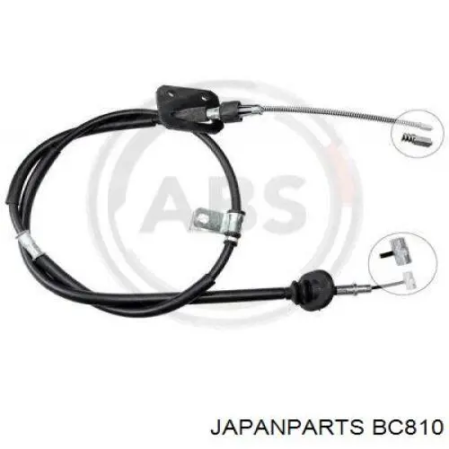 BC810 Japan Parts трос ручного гальма задній, лівий