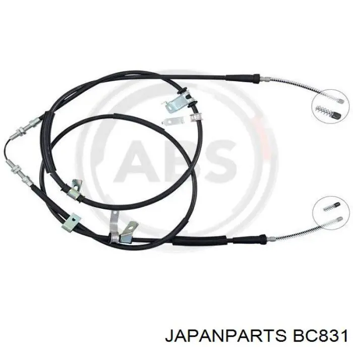 BC831 Japan Parts трос ручного гальма задній, правий/лівий