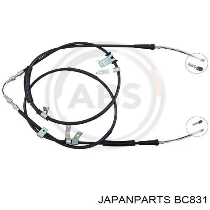 Трос ручного гальма задній, правий/лівий Japan Parts BC831 ціна, від 39.53 USD