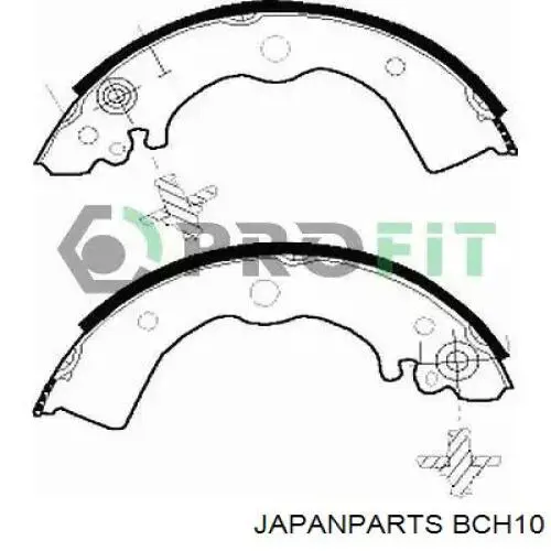 Трос стоянкового гальма задній лівий Japan Parts BCH10 ціна, від 15.49 USD