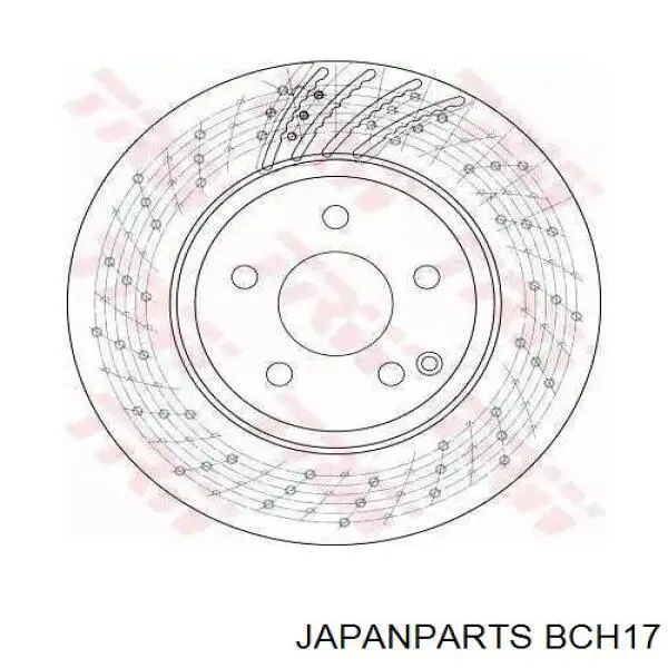 BCH17 Japan Parts Трос ручного гальма задній, правий