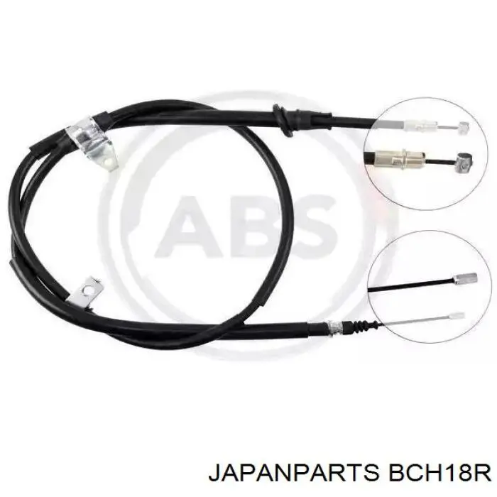 Купити BCH18R Japan Parts Трос ручного гальма задній, правий