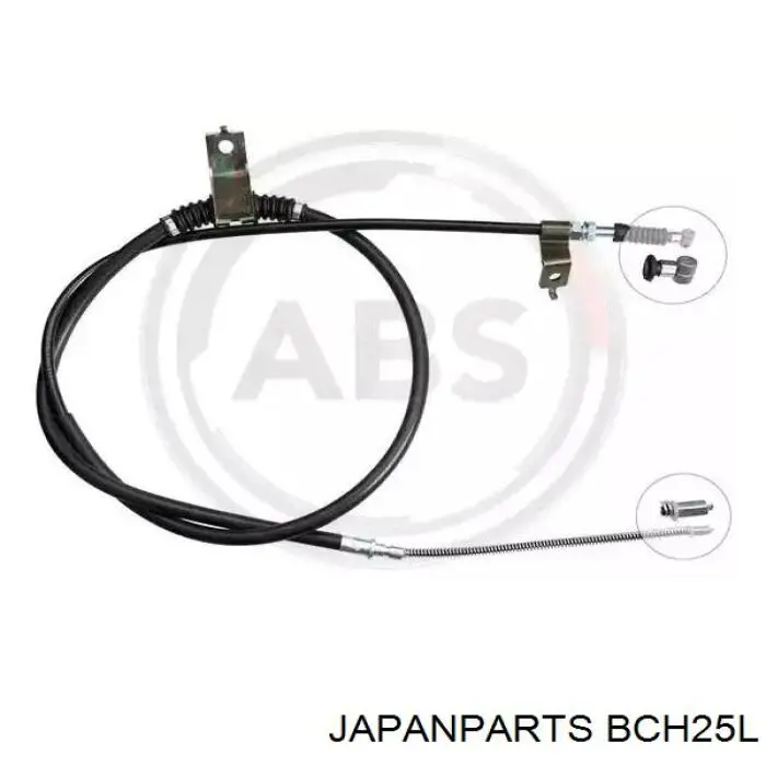 Трос ручного гальма задній, лівий Japan Parts BCH25L
