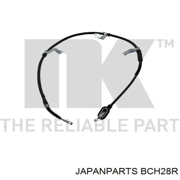 Трос ручного гальма задній, правий BCH28R Japan Parts