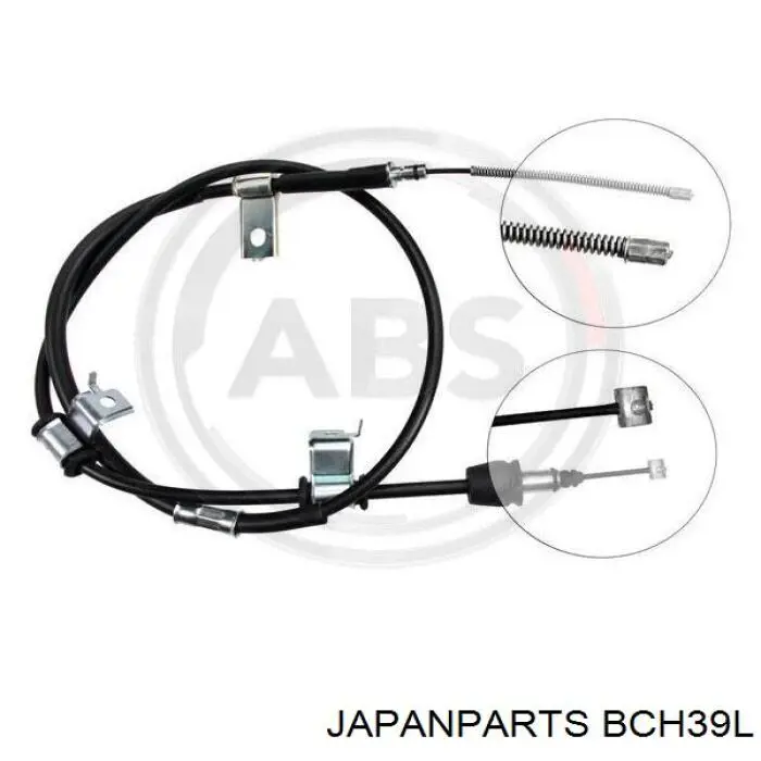 BCH39L Japan Parts трос ручного гальма задній, лівий