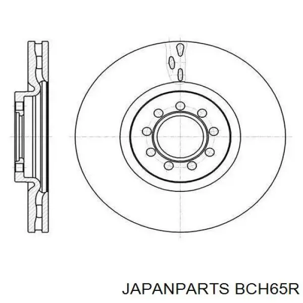 BCH65R Japan Parts трос ручного гальма задній, правий